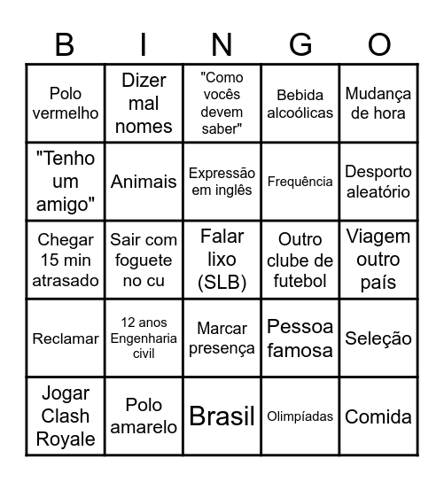 Paulo Simões (IGE) BINGO Card