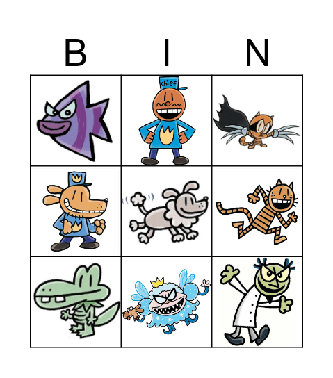 DogMan! Bingo Card