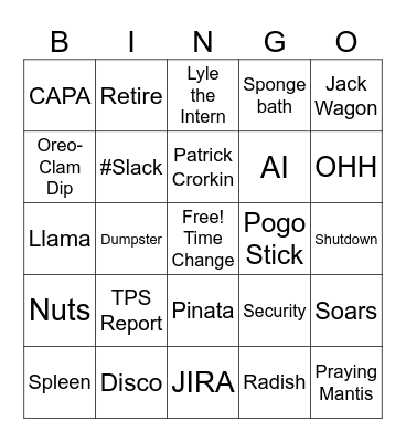 🕓Time Change Bingo 🕓 Bingo Card