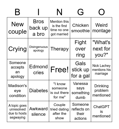 LIB Denver Reunion Bingo Card