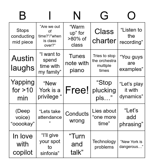 Barney Blough bingo board Bingo Card