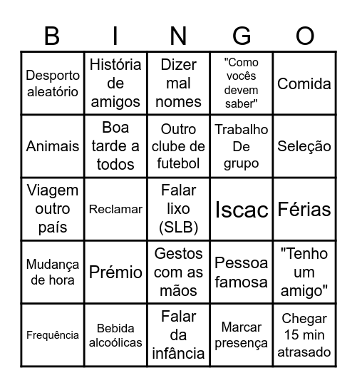 Paulo Simões (IGE) BINGO Card