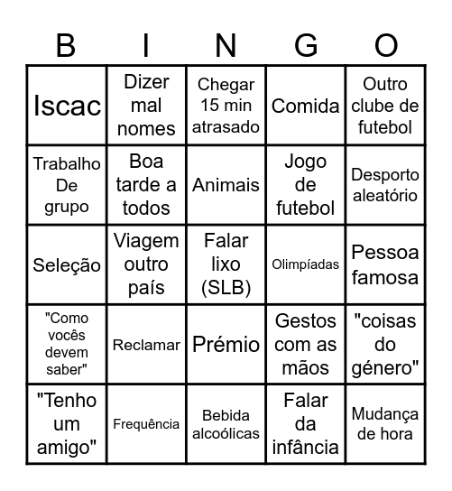 Paulo Simões (IGE) BINGO Card