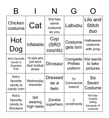 Middle School Bingo Madness Bingo Card