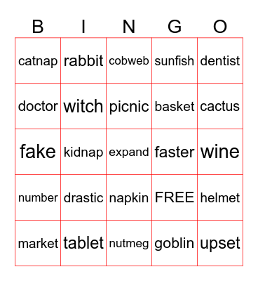 AMG 10/29/25 Bingo Card