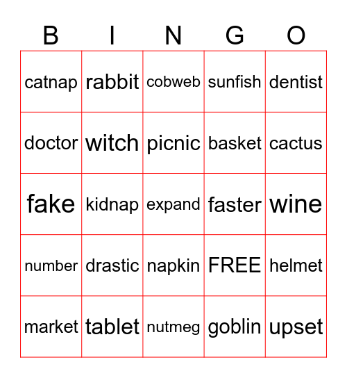 AMG 10/29/25 Bingo Card