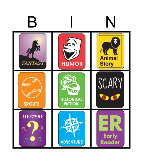 Genre Bingo Card