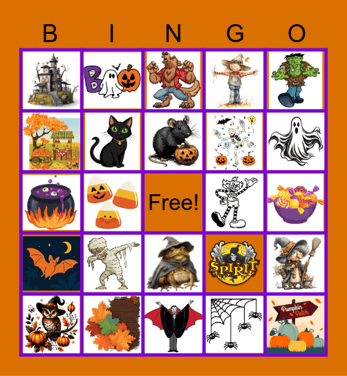 Halloween Bingo Card