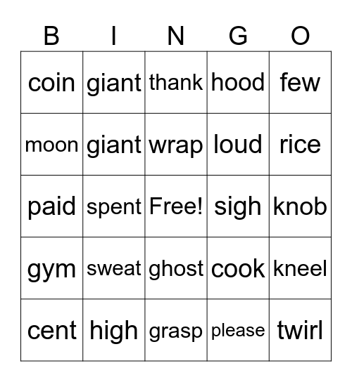 JayFitz BINGO Card