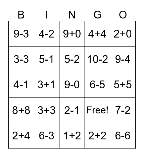 Halloween Bingo Card