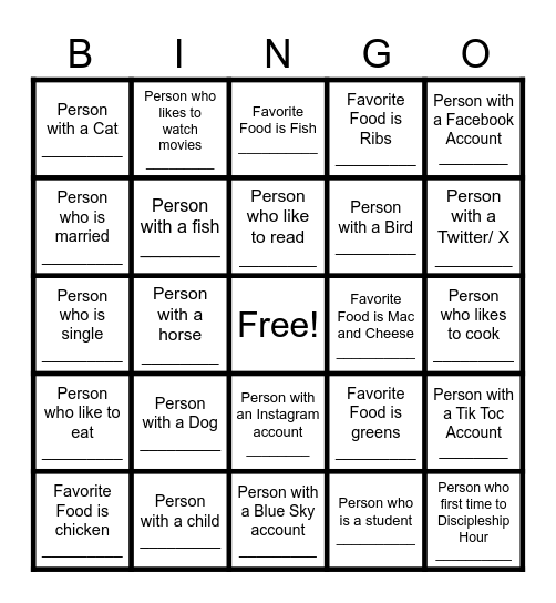 How to Study Your Bible Bingo Card