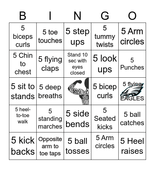 MOVE IT TO WIN IT! Bingo Card