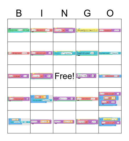 Javascript Bingo Card