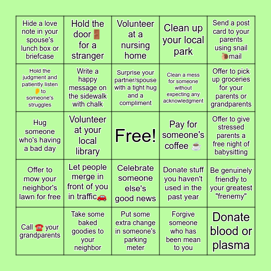 RAK Health Bingo 4 Bingo Card