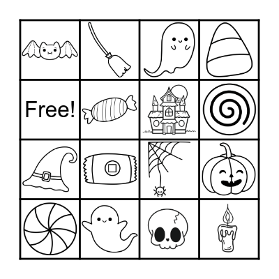 Halloween Bingo Card