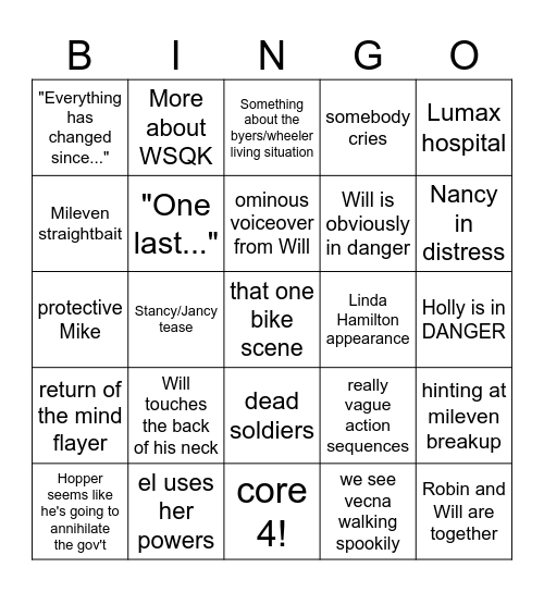 ST5 Teaser Bingo Card