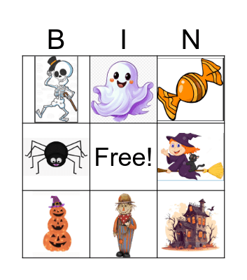 Halloween Bingo Card