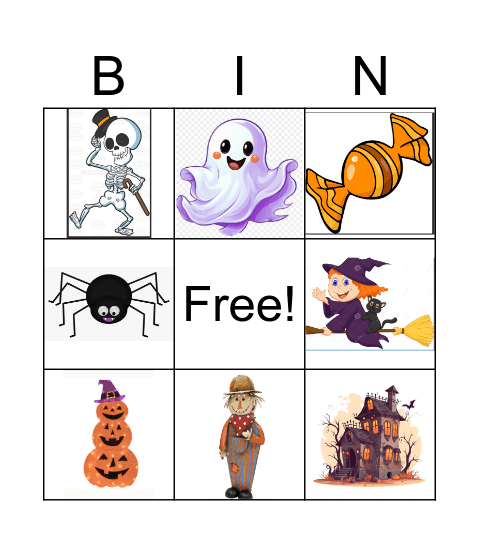 Halloween Bingo Card