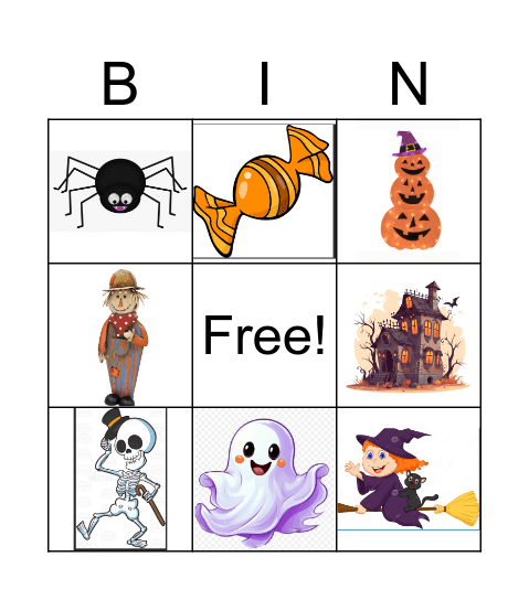 Halloween Bingo Card