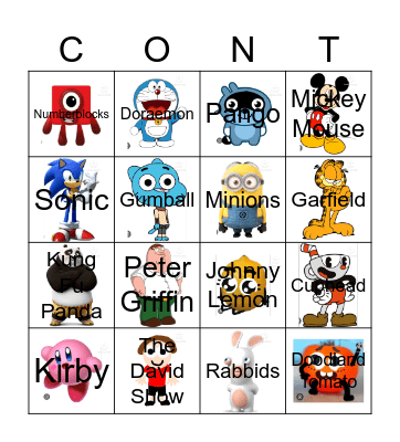 Imsuperdum0iq's Contestants Bingo Card