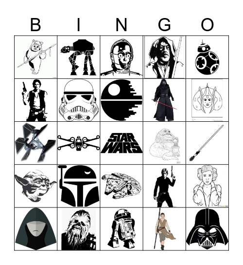 Star Wars - May the 4th Be With You Bingo Card