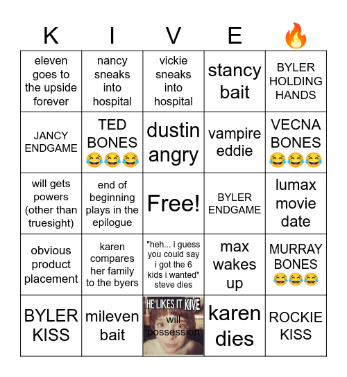 ST5 PREDICTION Bingo Card