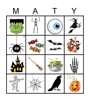 Halloween Bingo Card