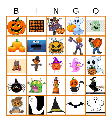 Halloween Bingo Card