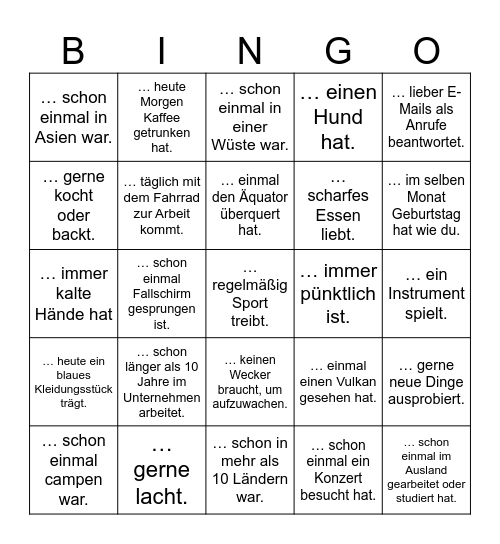 Bingo Card