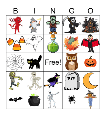 Halloween Bingo Card