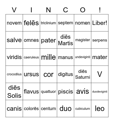 Exploratory - 6x6  (Numbers, Colors, Villa, Family, Animals, Body) Bingo Card