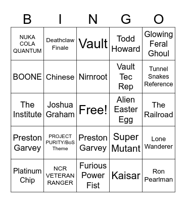 Bingo Card