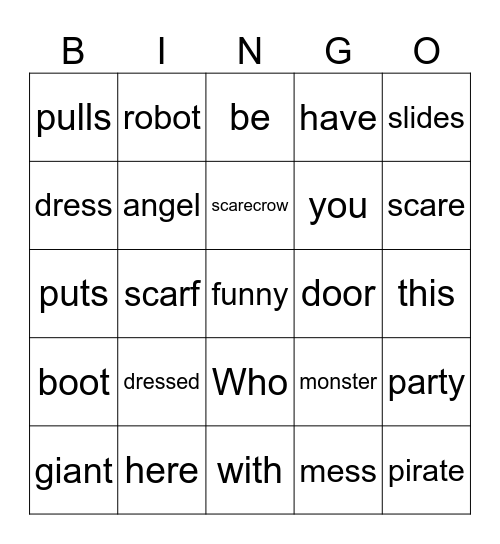 What a Mess Bingo Card