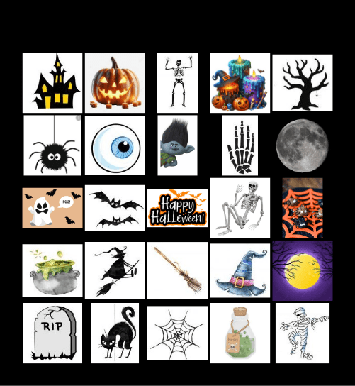 Halloween Bingo Card