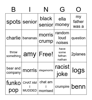 everetard bing Bingo Card