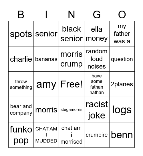 everetard bing Bingo Card