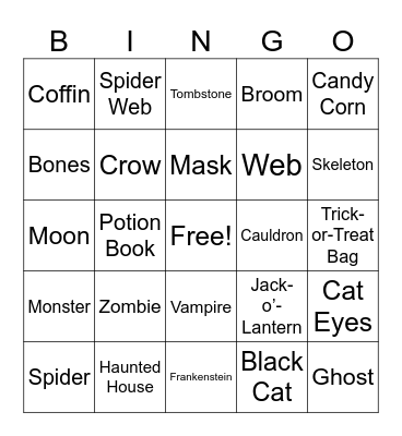 HALLOWEEN Bingo Card
