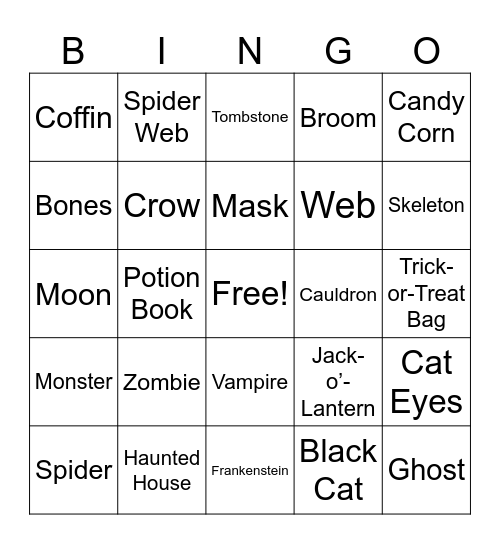 HALLOWEEN Bingo Card