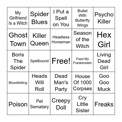 Rounds 1 & 2 - Happy Halloween! Bingo Card