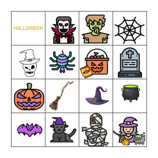 HALLOWEEN Bingo Card