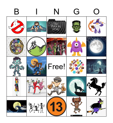 Halloween Bingo Card