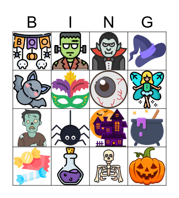 Halloween Bingo Card
