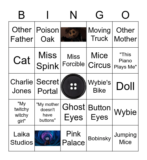 Coraline Bingo! Bingo Card