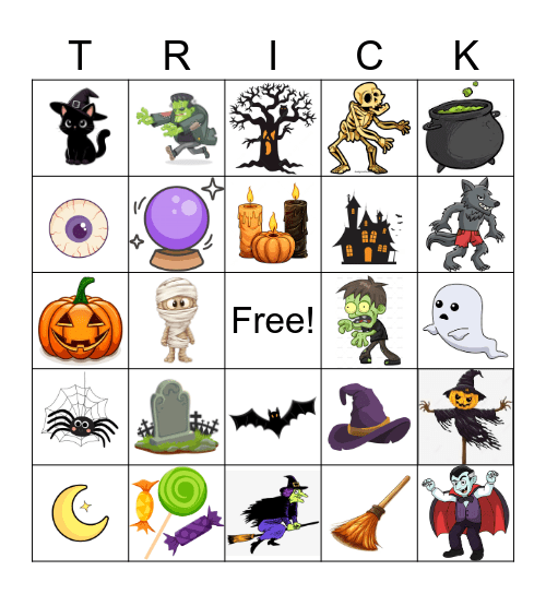Halloween Bingo Card