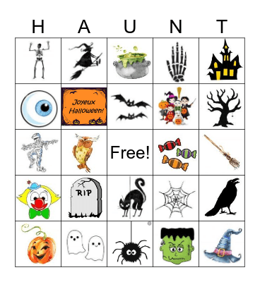 Haunted BINGO Card
