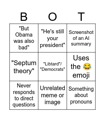 Bot Bingo Card