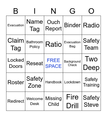 SafetyBingo Card