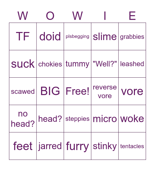WP Bingo Card Bingo Card