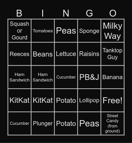 CAMELUL 2025 TRICK-OR-TREATING Bingo Card