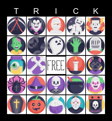 Spooky TIME Bingo Card
